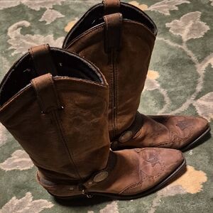 Rugged Western Leather Boots for Men